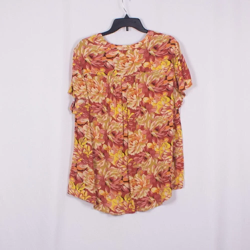 NWT TORRID Rayon Crepe Tie Flutter Sleeve Peasant Top Size 5X